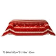 thumbnail image 3 of Hometravel Christmas Themed Sofa Cover, Red Festive Furniture Protector, Holiday Patterned Decorative Throw for Living Room Seasonal Decor, 3 of 6
