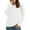 White, variant on Women's Pullover Sweaters Long Sleeve Print Knitted Crew Neck Sweater Tops(a Little Run Big)