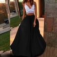 thumbnail image 2 of Moda mujer Primavera Verano cinturón botón cremallera cintura alta sólido Retro falda mujer plisado Wmkox8yi FGJ2624, 2 of 8