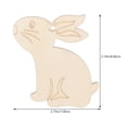 thumbnail image 2 of LOLIPPYY 20-Pack Wooden Bunny Cutouts Ideal for Kids Party Favors and Craft Projects, 2 of 8