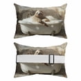 Abstract Bathing Sloth Outdoor Pillow for Chaise Lounge Chair,Head ...
