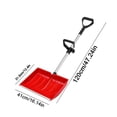 thumbnail image 2 of Outdoor Heavy Snow Removal Shovel Grain Storage Shovel with Auxiliary Handle Wide Ergonomic Detachable, 2 of 7