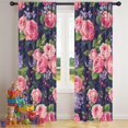 thumbnail image 5 of Blackout Kids Curtains,Pioneer Flower Floral Print Pattern Childrens Insulated Curtains Set Of 2,Bedroom Essentials,Toddler Room Decor 42"x84", 5 of 5