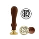 thumbnail image 1 of Juego de sellos de cera de sellado de letras Juego de sellos de sello retro con mango de madera y cabeza de cobre seitruly  EL4447-05B, 1 of 2