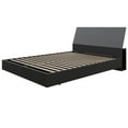 thumbnail image 1 of Nexera Porter 2-Piece Floating Platform Bed Set, Black, Queen, 1 of 6
