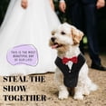 thumbnail image 2 of Esmoquin de perro para uso diario, disfraz de boda con pajarita para perros, 2 of 6