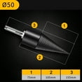 thumbnail image 2 of Ikayaa Firewood Chop Drill Bit Wood Splitting Tool Cone Log Splitters Electric Timber Breaking Machine Firewood Chopper Breaker Bits Accessory, 2 of 7