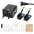 thumbnail image 1 of Amdohai 100W Multifunctional Digital Display Electric Gourd Wooden Pyrography Machine with 20pcs Heating Pen Heads, 1 of 8