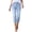 Light Blue, variant on Women's High Waisted Straight Leg Cropped Jeans Casual Trendy Summer Denim