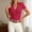 czb# Red243, variant on Women'S Fashionable Casual Blouse Slim Fit Ribbed Short Sleeve V-Neck Lapel Collar Solid Color Tight Fitted Summer Breathable Stylish Comfortable T Shirt Cozy Pullover Top,Light Blue,S