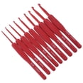 thumbnail image 4 of 9pcs Creative Aluminum Crochet Hooks Set with Silicone Handle Knitting Needles, 4 of 7
