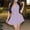 Purple, variant on Idoravan Women's Basic Versatile Skirt Womens Casual Sexy Fashion Summer V-Neck Pleated Loose Tank short Two Piece Pants Set
