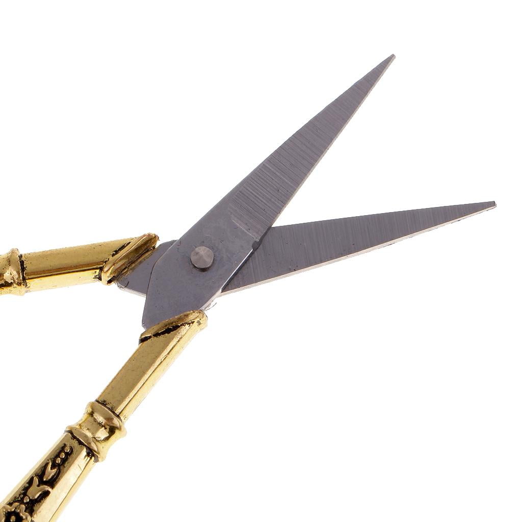 GUOOL 2x Vintage Stainless Steel Embroidery Scissors, Sewing Scissors, Craft Scissors, Fabric Scissors, Thread Scissors