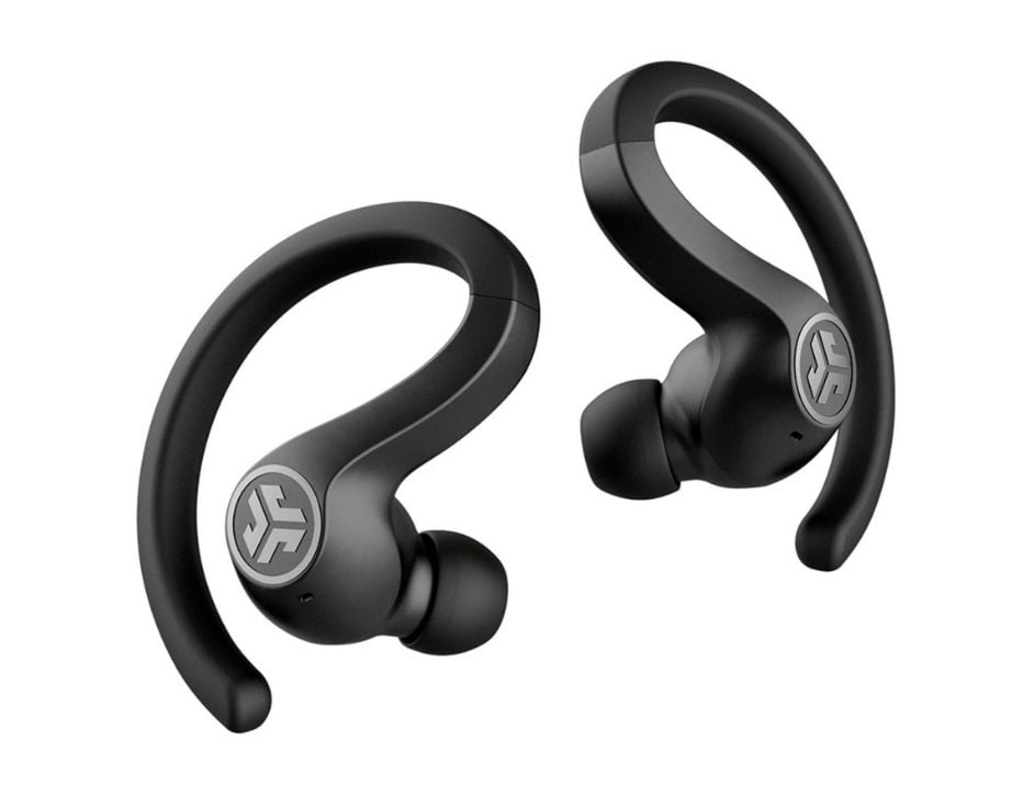 Pre-Owned JLab Audio JBuds Air Sport Bluetooth True Wireless Earbuds with Charging Case, Black, EBJBUDSAIRSPRTRBLK82