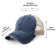 thumbnail image 3 of LEKODE Beach Hat Flat Brim Hats for Men Golf Clothes for Men Men's Golf Hats Vintage Baseball Cap Sun Protection Hats for Men Denim Cap Orange One Size, 3 of 3