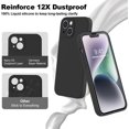 thumbnail image 3 of Compatible with iPhone 14 Plus Case 6.7 inch, Premium Liquid Silicone Case [Velvety Touch] [2 Pcs 9H Tempered, 3 of 5