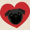 thumbnail image 2 of CafePress - Pug Love Tote Bag - Unisex Canvas Tote Bag, Beige, 1-Piece, 2 of 6