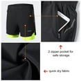 thumbnail image 5 of Shorts Men 2 In 1 Running Shorts Quick Drying Breathable Active Training Exercise Jogging Marathon Cycle Shorts, 5 of 7