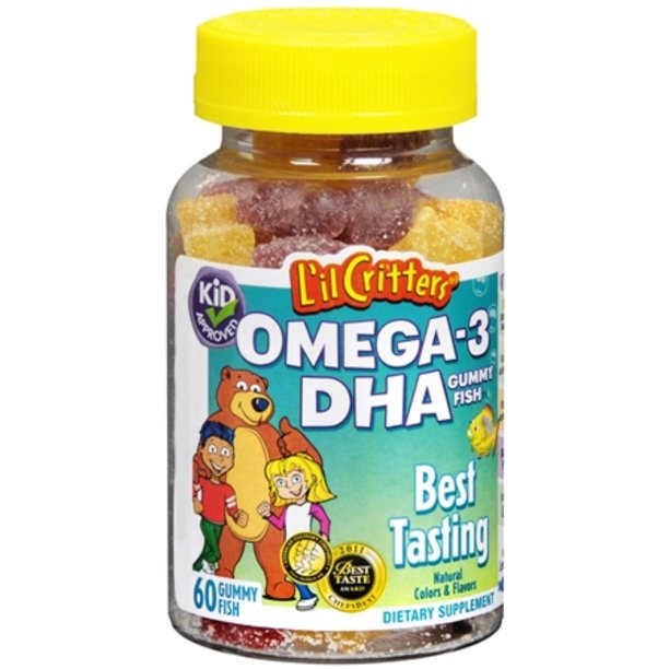 L'il Critters Omega3 Gummy Fish, 180 Count (3x60ct)