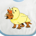 thumbnail image 4 of Inktastic Easter Duck Triceratops Boys or Girls Baby Bib, 4 of 4
