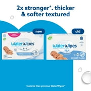 WaterWipes Sensitive Newborn & Baby Wipes, 3-In-1 Cleans, Cares, Protects, 99.9% Water, Unscented & Hypoallergenic, 12 Packs (720 Wipes)
