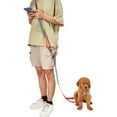 thumbnail image 1 of Correa de perro resistente Cuerda Manos Hombro colgado Doble cabeza Poliéster Cuerda antideslizante para Caminar Perro , Multicolor Colco  Cuerda de correa, 1 of 7