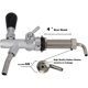 thumbnail image 3 of Grifo de cerveza DEKAXID G5/8 con vástago ajustable y cromado, controlador de flujo para barril de acero inoxidable., 3 of 6