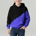 thumbnail image 4 of NAISIBABY Hoodies for Boys, Loose Fit Pullover Long Sleeve Kids Trendy Casual Hooded Sweatshirt Blue 13T, 4 of 7