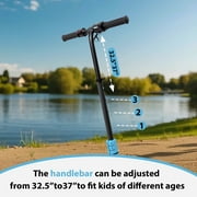 Electric Scooters for Kids Age 6-14 150W Motor LED Display 3-Speed Blue