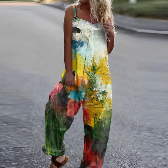 Vedolay Jumpsuits For Women Women Texture Bodysuit Sleevesless Sport One-Piece Backless Bodycon Rompers Jumpsuit,Green 3XL