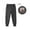 Dark Gray, variant on Esaierr 1-10T Toddler Kids Boys Solid Color Casual Leggings Fall Winter Cotton Drawstring Sweat Pants Air Layer Jogger Trousers Outer Wearable Bottoming