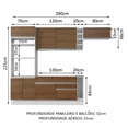 thumbnail image 2 of Cocina Integral Modular Madesa Glamy 290cm BM, 2 of 5