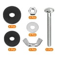 thumbnail image 3 of 4Pack Toilet Tank to Bowl Bolts Repair Kit, Toilet Tank Bolts with Nuts, Rubber Washers Gaskets (M8*60mm), 3 of 6