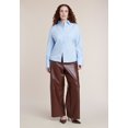 thumbnail image 4 of ELOQUII Women's Plus Size Textured Faux Leather Wide Leg Pant, 4 of 4