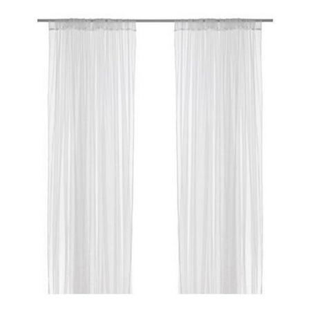 1pcs Sheer Curtains White Curtain Voile Sheer Drapes Rod Pocket