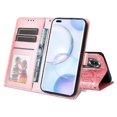 thumbnail image 5 of Funda tipo cartera GANGXUN para Huawei Nova 9 Pro , diseño girasol, cuero PU, soporte, cierre magnético, tarjetero, 5 of 5