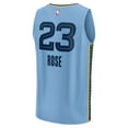 thumbnail image 3 of Men's Fanatics Derrick Rose Light Blue Memphis Grizzlies Fast Break Player Jersey - Statement Edition, 3 of 3