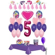 PARTYSUPPLYBYSPURSGRL My Little Pony 5th Birthday Ultimate Party Pack 61pc.