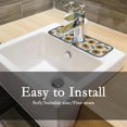 thumbnail image 7 of 3Pcs SKYSONIC Faucet Absorbent MatPattern with Sunflowers Leaves Washable Counter Drying Pads Behind Faucet, 7 of 7