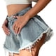 thumbnail image 5 of Sonducket Pantalones cortos de mezclilla, pantalones vaqueros de verano, pantalones holgados, diseño elegante, dulce regalo, traje de cintura Prendas para la parte inferior del cuerpo S, 5 of 6