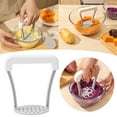 thumbnail image 2 of Potato Masher, Multi-function Manual Food Masher for Potatoes, Pumpkin, Garlic, Fruits and Vegetables, Kitchen Masher Tool for Mashed Dishes and Homemade Baby Food, 2 of 9