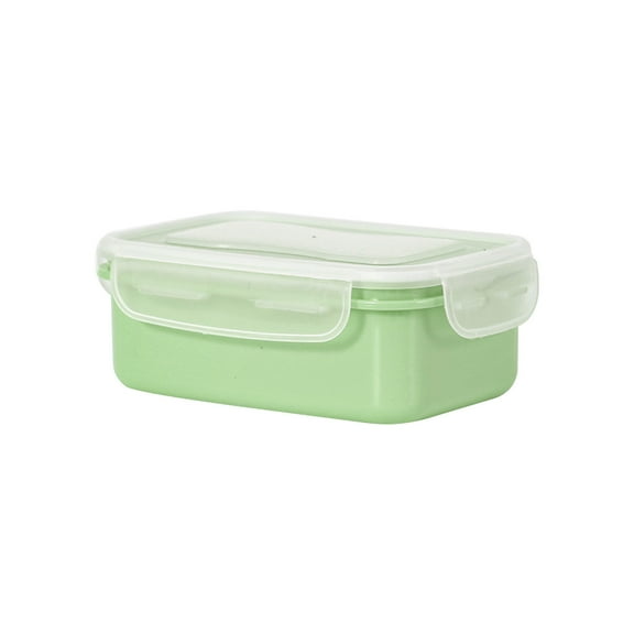Oggfader Green Airtight Plastic Food Storage Container with Flip Lid - Perfect for Refrigerator, Fruit, Spice, Garlic & Kitchen Organization