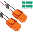 thumbnail image 1 of 2PCS Adapter for 18V Battery Dock Power Connector for DIY Rc Toy Car Truck A, 1 of 5