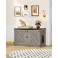 thumbnail image 4 of Hzuaneri Cat Litter Box Enclosure, Hidden Litter Box Furniture with Divider, 4 of 6