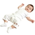 thumbnail image 6 of SHTXOZHI Baby Open-Crotch Shorts Elastic Waist Comfortable Ribbed Boys Pants Summer Casual Outdoor Girls Bottoms, 6 of 6