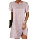 thumbnail image 2 of Vestidos de cuello redondo con estampado floral de manga corta de encaje casual de verano para mujer Fridja  bnh641, 2 of 8