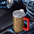 thumbnail image 6 of Golden Christmas Snowflake Pattern Tumbler with Handle and Lid,40oz Double Wall Vacuum Insulated Tumbler,Cups Gift for Women and Men, 6 of 7