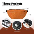thumbnail image 2 of Sigee Orange Glitter for Multi-functional Belt Bag for Men and Women With Adjustable Strap For Travel Running Hiking, 2 of 8