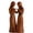 A, variant on 7.09in Resin 2/3/4/5/6 Sisters Figurine, Wood-Look Women Friendship Group Statue for Living Room Shelf and Home Display Decoration
