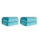 thumbnail image 1 of Inteprter Manta de franela Mantas lavables de color sólido reutilizables Interior Exterior Hogar Dormitorio Suministros de mantenimiento cálido Azul Azul 50x70cm 2piezas Inteprter CBP043855, 1 of 6
